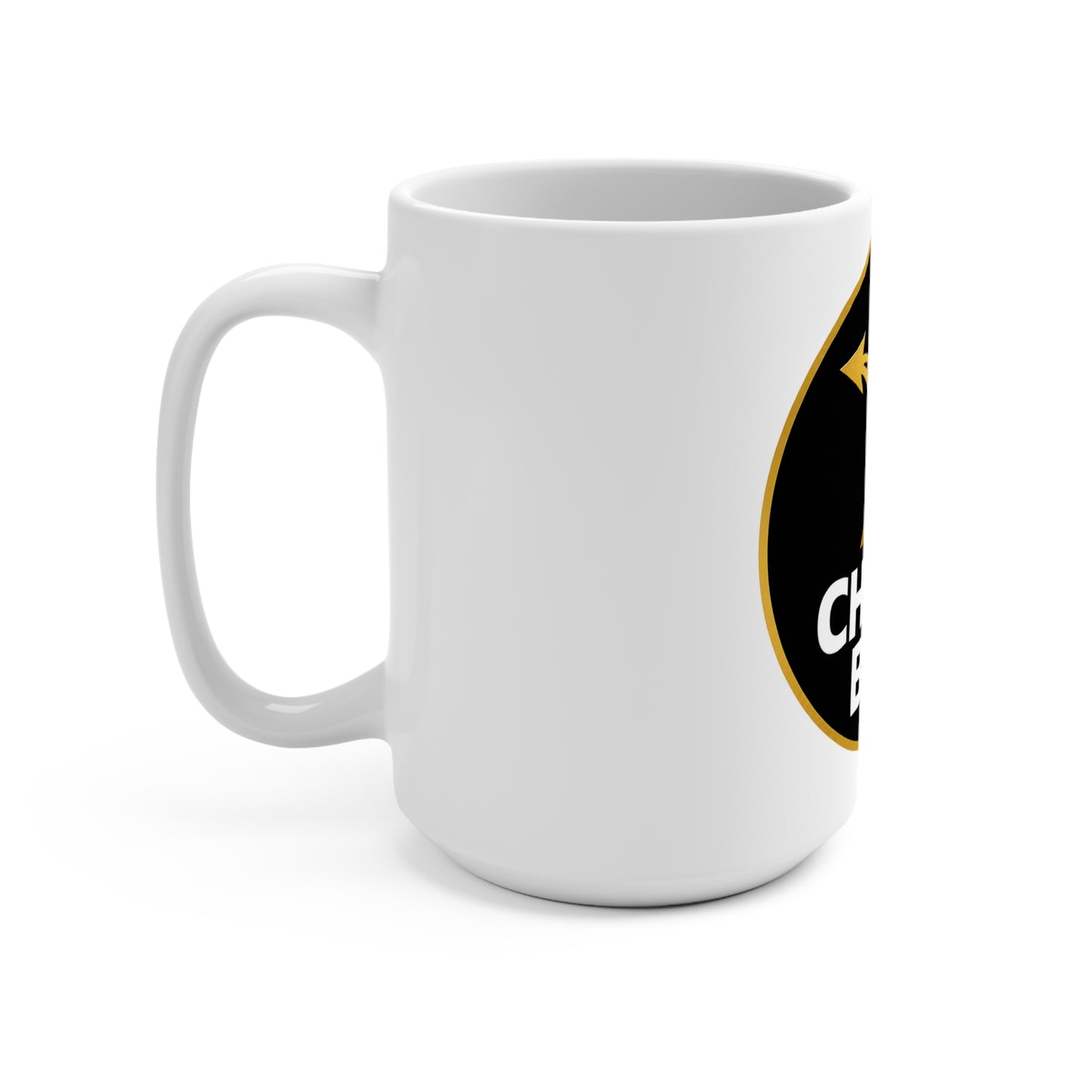 Choice Bro Mug — 15oz Funny Decision-Making Coffee Cup (Gold & Black)